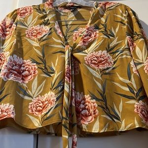 “Floral Tie Top”